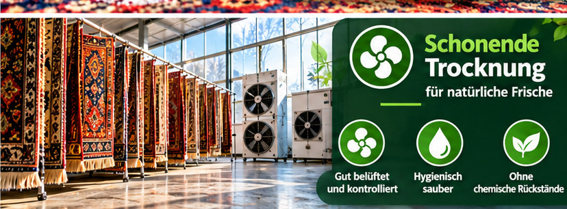 Teppiche in moderner Anlage mit schonender Trocknung
